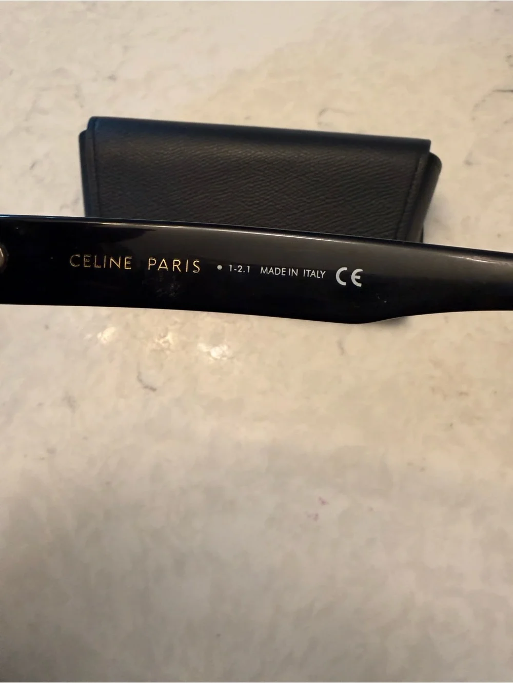 Celine Black Oversized Square Frame Sunglasses